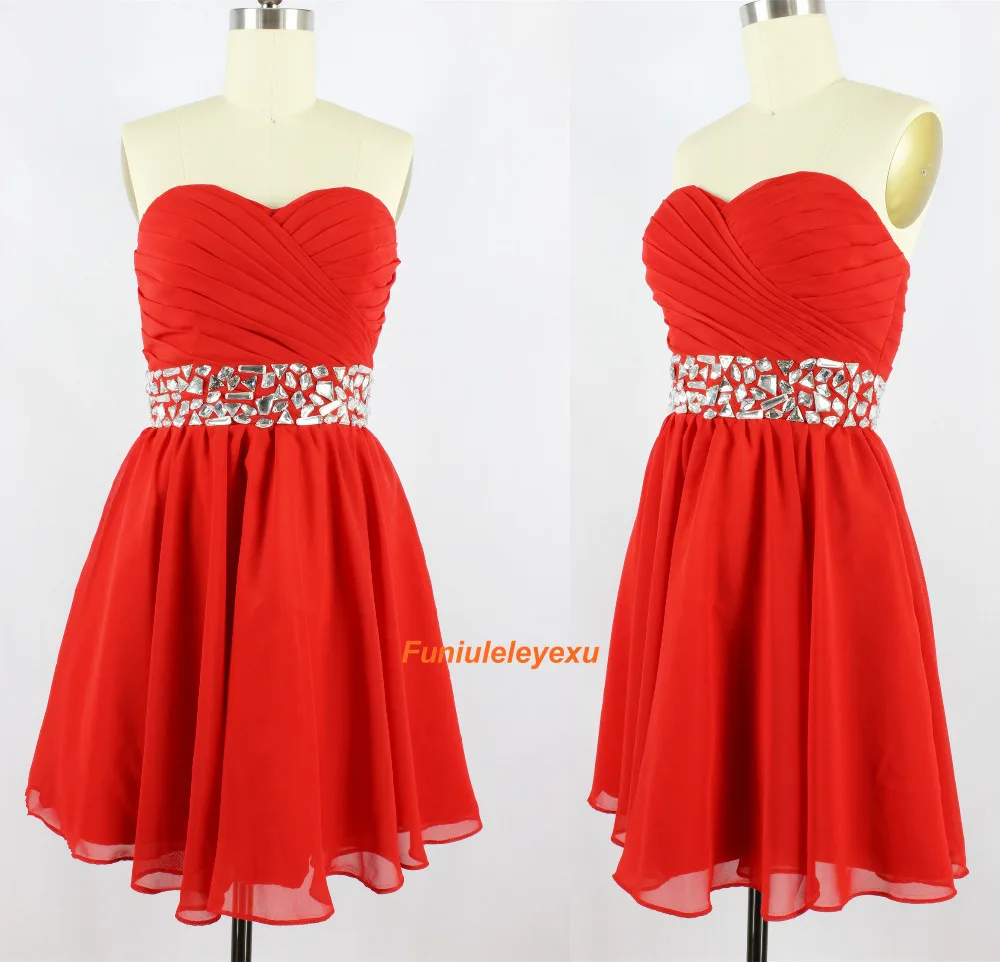 100% Real Image Sweetheart Sleeveless Chiffon Special Occasion Party Cocktail Dress Short Mini 2015 Homecoming Red Prom Dress 100% Real Image Sweetheart Sleeveless Chiffon Special Occasion Party Cocktail Dress Short Mini 2015 Homecoming Red Prom Dress