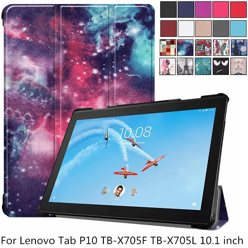 

Ultra-Slim Magnetic Case for Lenovo Tab P10 TB-X705F TB-X705L Smart Cover for Lenovo Tab P10 10.1 inch Tablet Funda Capa