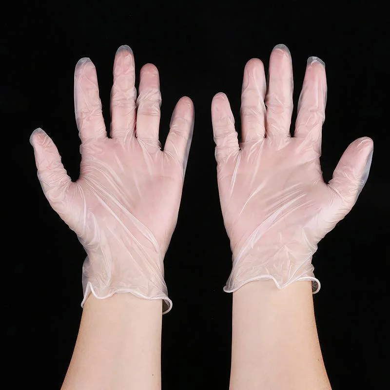 100 шт Одноразовые Латексные Медицинские Перчатки универсальные рабочие перчатки для чистки пальцев латексные защитные домашние прозрачные пищевые перчатки для безопасности