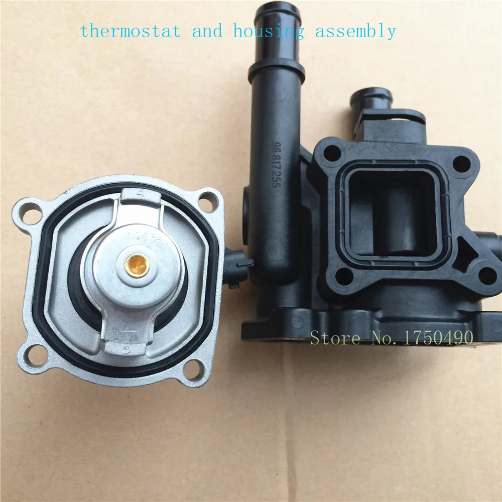 Thermostat and thermostat housing Assembly case 55578419 96984103 for Opel Astra Zafira Signum Vectra Chevrolet Aveo Cruze