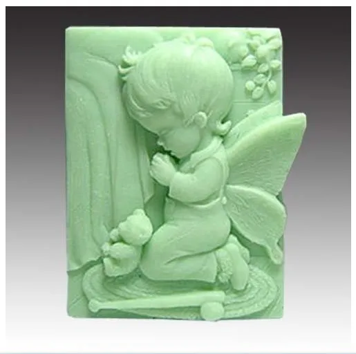 Новинка 3," elfin мальчик молиться 50251 Ремесло Искусство Силиконовые формы мыла Искусно сделанные формы
