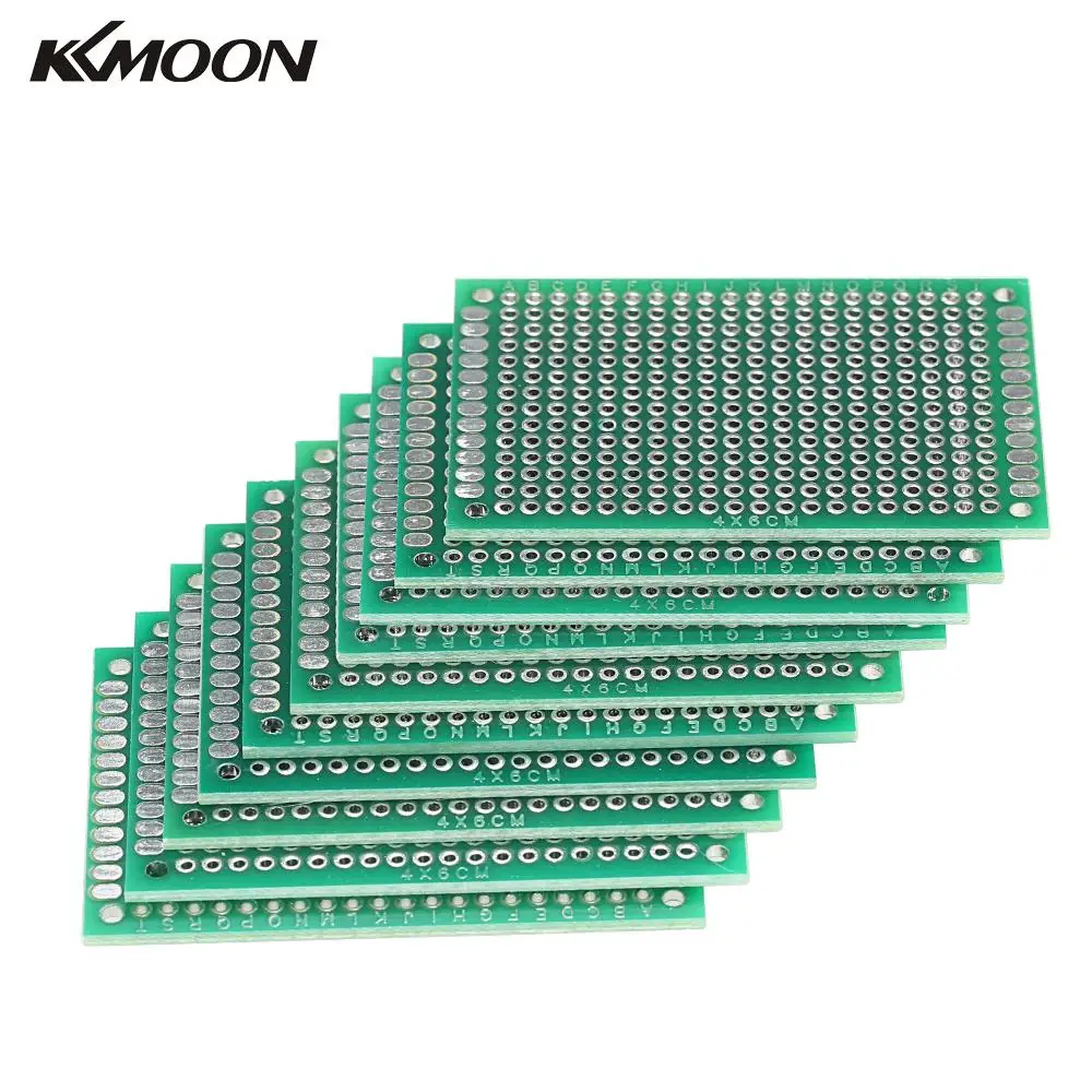 

10PCS Double Side Spray-tin Prototype PCB Board Universal Breadboard Panel 4*6cm