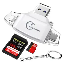 SD Kartenleser Laptop Zubehör microSD Kartenleser 4 in 1 Adapter für Computer Speicher Karte Smart USB C Adaptador für iPhone
