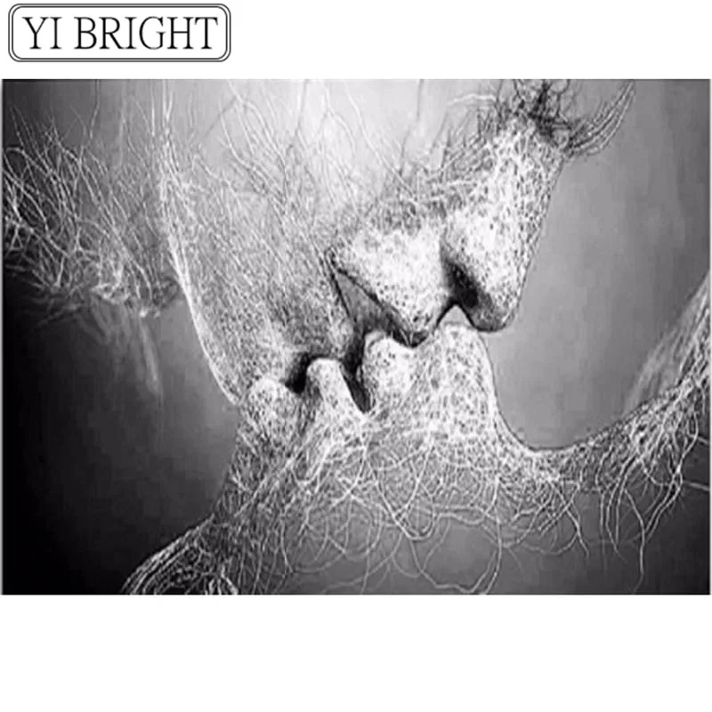 

Diamond Embroidery Love kiss 5D DIY Diamond Painting Diamond Painting Cross Stitch Home Decor sticker LK1