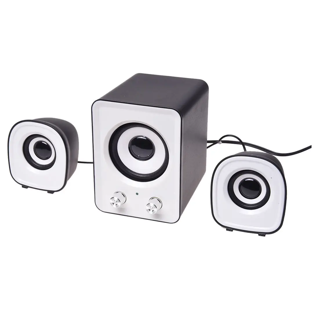 

Mini 2.1 Multimedia Stereo Portable USB Desktop PC Speaker white