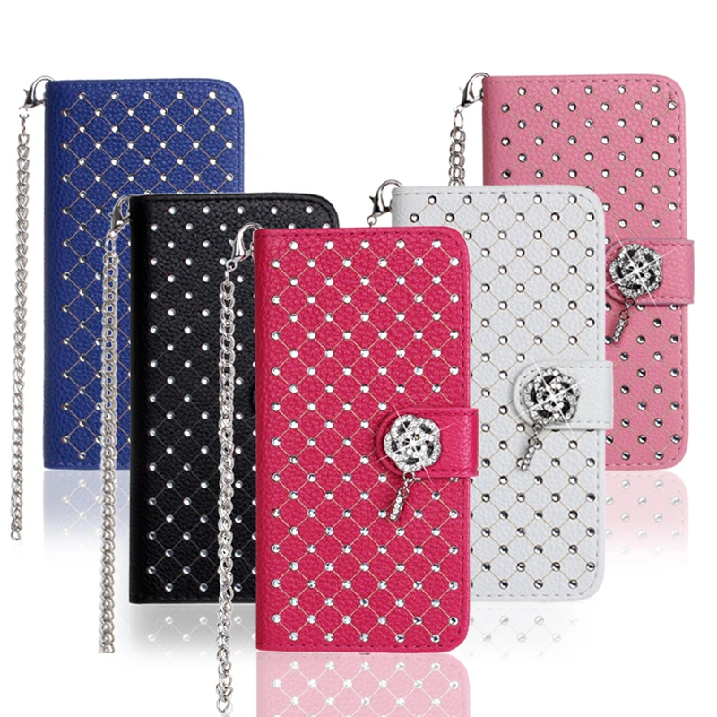 

Luxury Bling Diamond Wallet Flip Case Cover Pouch For Samsung Galaxy S8 S8 Plus S7 S6 Edge S5 S4 S3 Stand Phone Cover