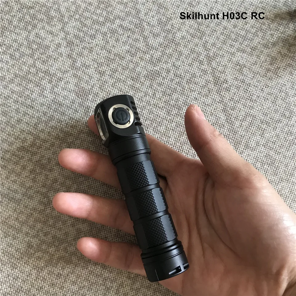 Skilhunt H03C RC с одной рукой боковой переключатель RGBW светодиодный налобный фонарь 18650 CR123A Магнитный перезаряжаемый фонарь с бесплатной головкой