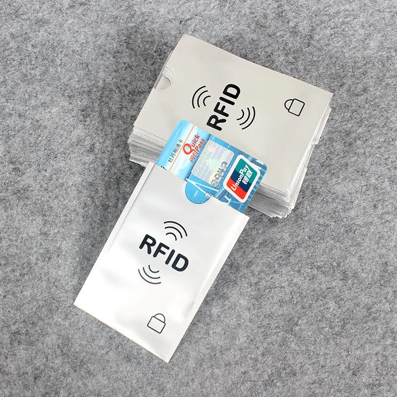 5 шт./лот Блокировка цвета Rfid считывателя держатель для карт чехол банковских