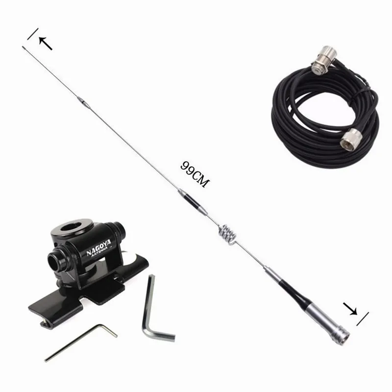 Antenna Package Mobile Antenna UHF/VHF Dual Band SG 7200+ Stainless