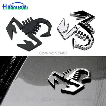 

1pcs 3D Car Metal Adhesive Badge Emblem Decal Sticker scorpion for Fiat 500 Punto Bravo Stilo Panda Abarth 500 Logo Stickers