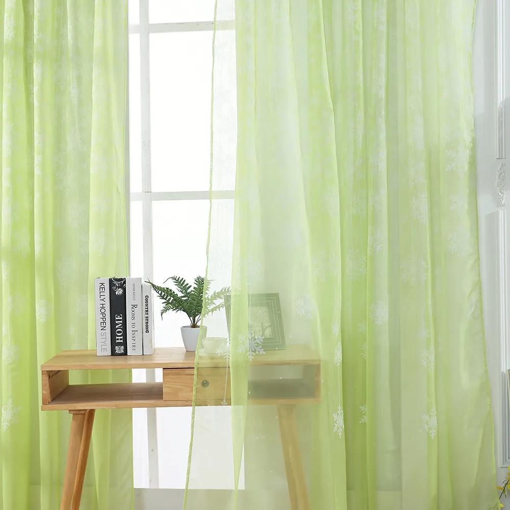 Romántico brillante mariposa Cortinas de Voile bordadas Cortinas Ventana de Panel de textiles para el hogar dormitorio Cortinas de estilo francés L3
