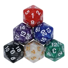 Кости с цифрами для TRPG игра многогранные D4 D20 мульти сторонее