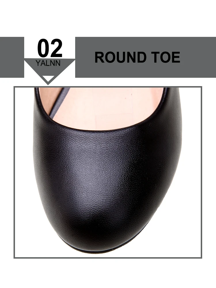 YALNN/Новинка; женская обувь из органической кожи; модная модельная обувь для отдыха с пряжкой на ремешке; цвет белый, черный; резиновая обувь; туфли-лодочки на квадратном каблуке 5 см