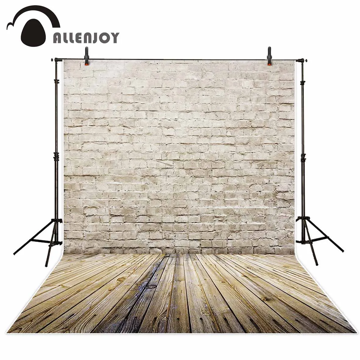 

Allenjoy photography backdrop Vintage classic brick wall mottled portray drift grey background original design for photo studio