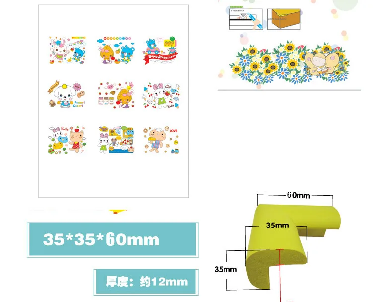 4 шт. дверная Пробка Детская безопасность Seguridad край управления детская защита стеклянный стол угловая защита Новинка
