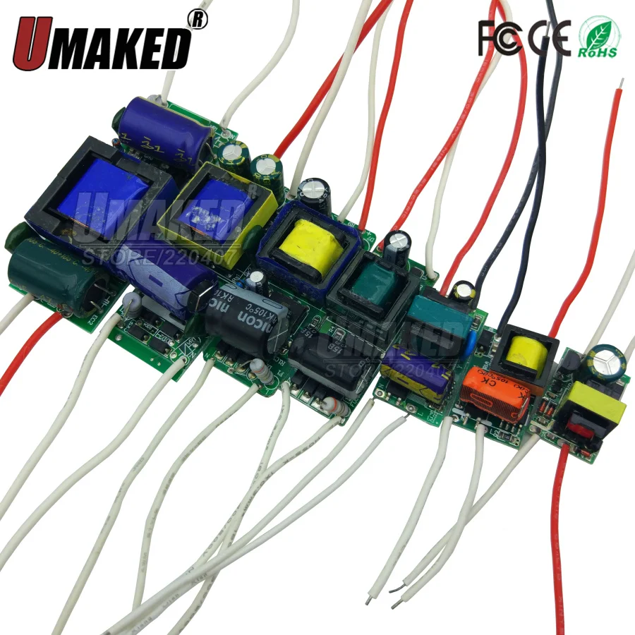 

1-36W LED lighting transformer, 300Ma constant current driver, led power supply for bulb light, downlight etc