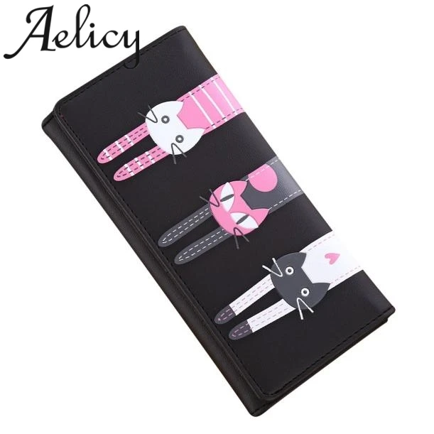 Модный длинный Дамский кошелек Aelicy 2019 высокого качества из искусственной кожи