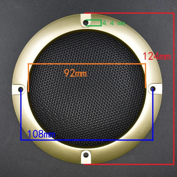 HIFIDIY LIVE 4,5 ''4 дюйма динамик s Пластиковая Рамка Металлическая железная проволока решетки динамик сетчатая Крышка высококачественный автомобильный домашний сетчатый корпус