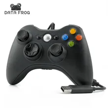 Классический USB Проводной Gamepad Joypad Контроллер Для Microsoft Xbox Тонкий 360 Геймпад Для ПК Win7 Черный Цвет Джойстик Игровой Контроллер