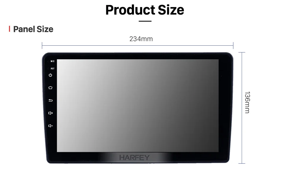 Best Harfey Android 8.1 9 inch car GPS Radio for Toyota Vios 2002 with Bluetooth USB WIFI support Carplay SWC Rear camera OBD2 DAB+ 14