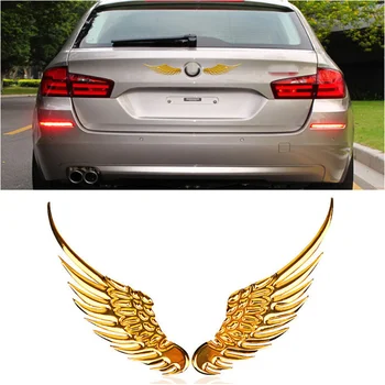 

1 Pair Car Styling Fashion Metal Stickers 3D Wings for Nissan Teana X-Trail Qashqai Livina Tiida Sunny March Murano Geniss Juke