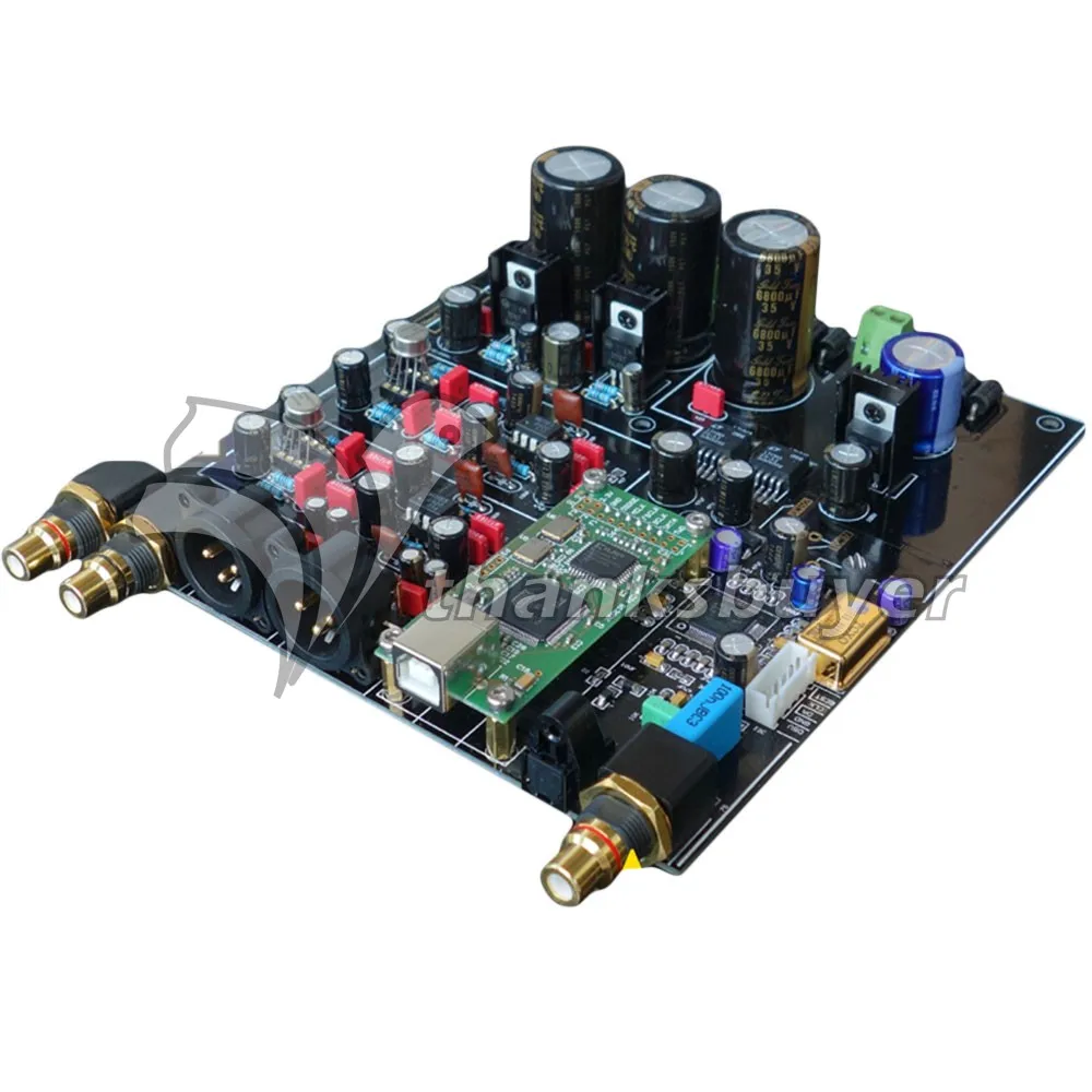 

HiFi ES9018 TCXO 0.1PPM 4 Layer DAC Decoder w/ 3 RCA Assembled Board Audio Decoding