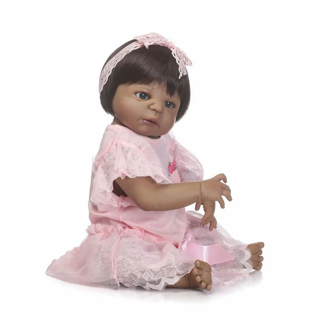 

NPK 57cm/21" Baby Reborn Doll Full Silicone Lifelike Infant Kid Child Doll Toy Birthday Gifts YH