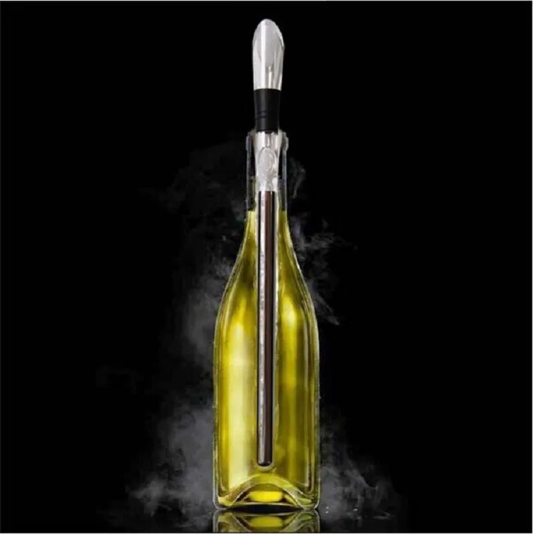 Luxuriou бросился из нержавеющей стали барная посуда охладитель вина Pourer С охладитель стержня бутылки охладитель вина охладитель