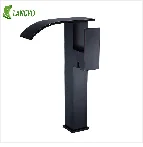LANGYO Black White Kitchen Faucet 360Ronating Blackend Sink Tap Cold and Hot Kitchen Mixer Tap Blackened Pull Out Kitchen Mixer