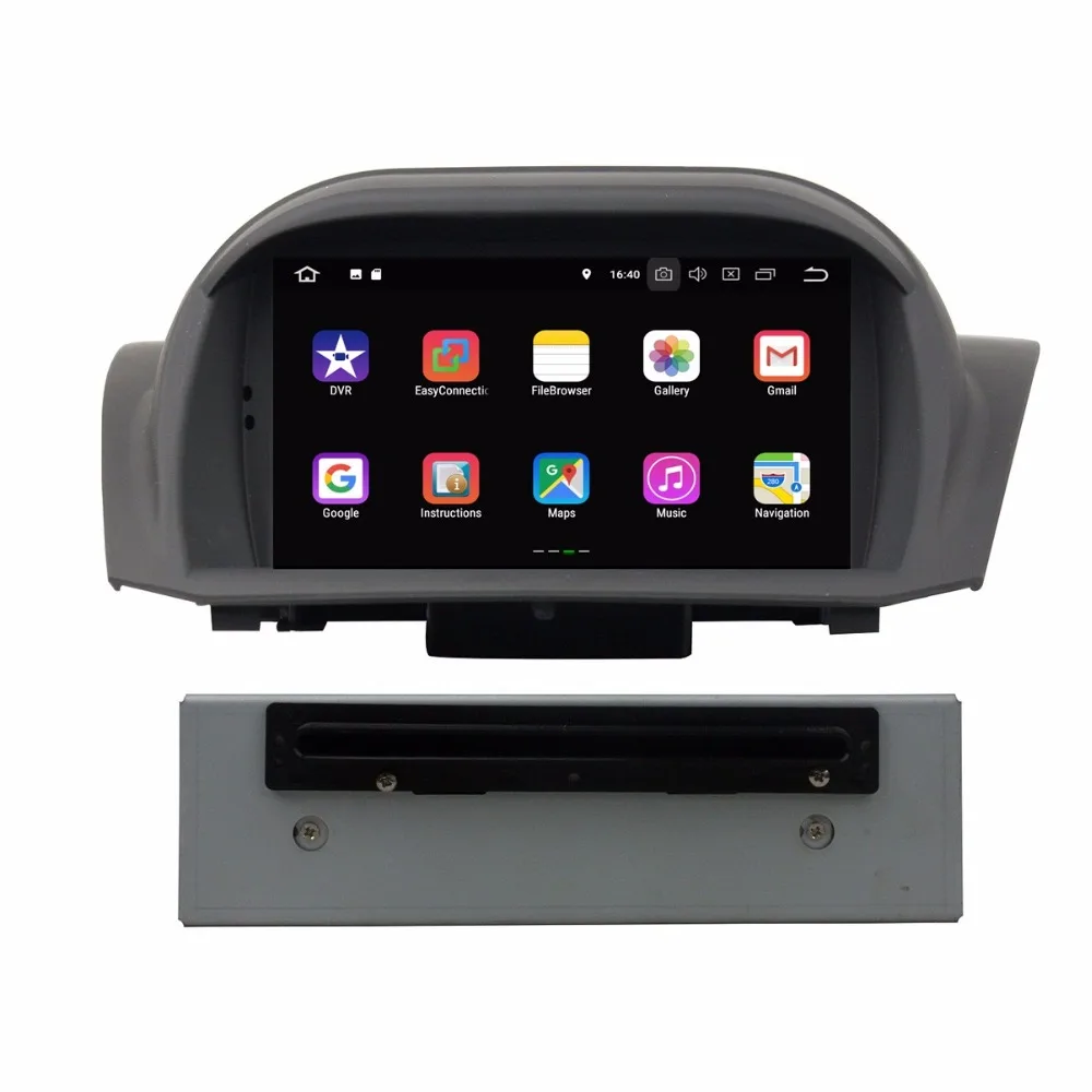 Excellent 1024*600 Android 8.1 Car Radio DVD GPS Multimedia Head Unit for Ford Fiesta 2011-2016 With 2GB RAM Bluetooth 4G WIFI Mirror-link 2
