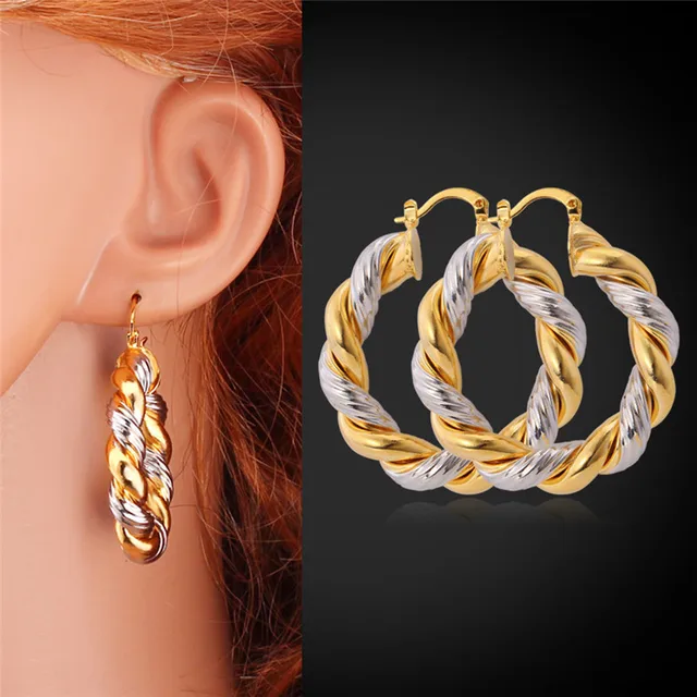 Collare Hoop Earrings Fashion Jewelry Gold Color Whole Unique Collare Hoop Earrings Fashion Jewelry Gold Color Whole Unique Design Round For Women Gift