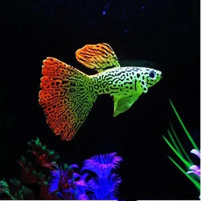 Светящаяся имитация Боевая рыба Золотая рыбка морская Медуза аквариум ландшафтное Украшение Аквариум силиконовая имитация рыбы - Цвет: 8