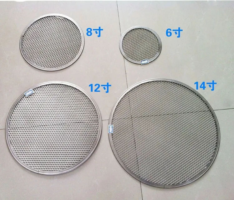1" бесшовные обода алюминиевая сетка для пиццы выпечки поднос для пиццы защитная сетка посуда для выпечки инструмент для пиццы оборудование