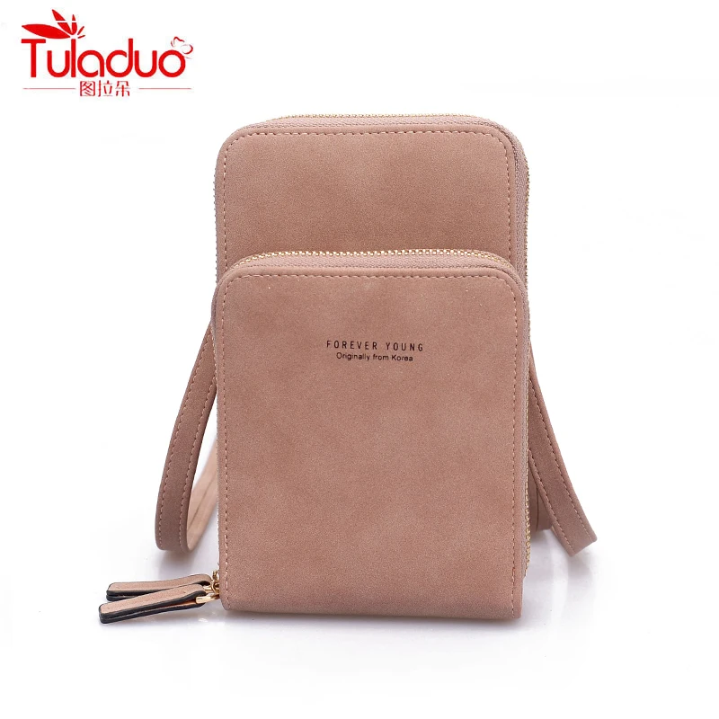 

Fashion PU Leather Women Shoulder Bags Solid Small Crossbody Bags For Women Luxury Zipper Multi-pocket Ladies Phone Bags 2019