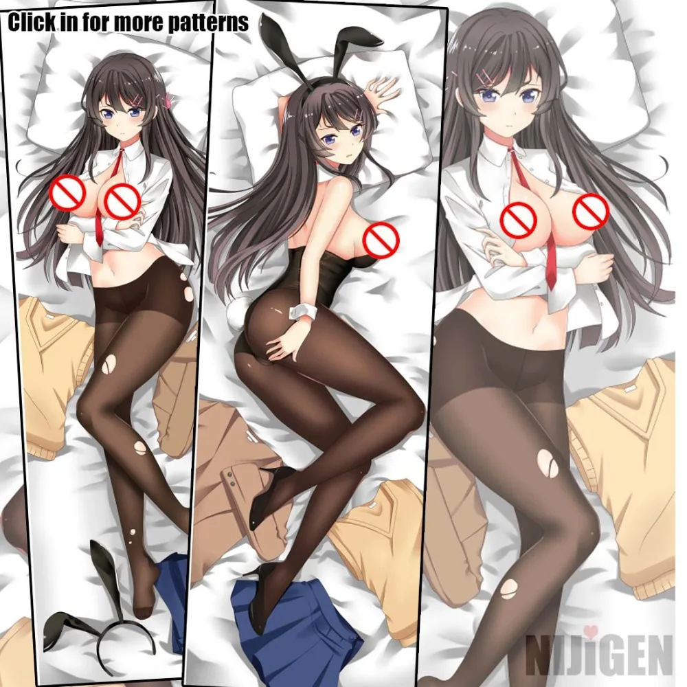 Seishun Buta Yarou Mai Sakurajima Anime Dakimakura Hugging Body Pillows Case