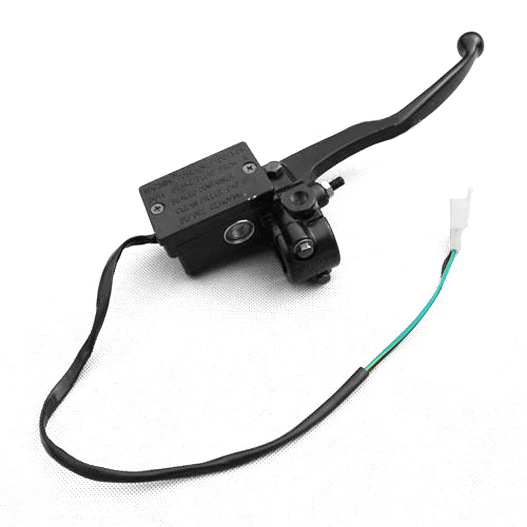 Right 7/8' Motorcycle Hydraulic Brake Cylinder Master Clutch Lever Black Fit for Yamaha XT600 XT550 XT350 TT250 XT225