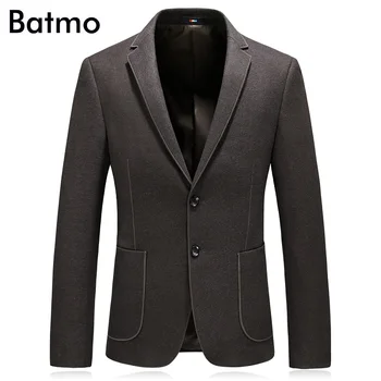 

Batmo 2019 new arrival autumn high quality casual suits men,men's casual blazers,men's jackets plus-size M-4XL 8126