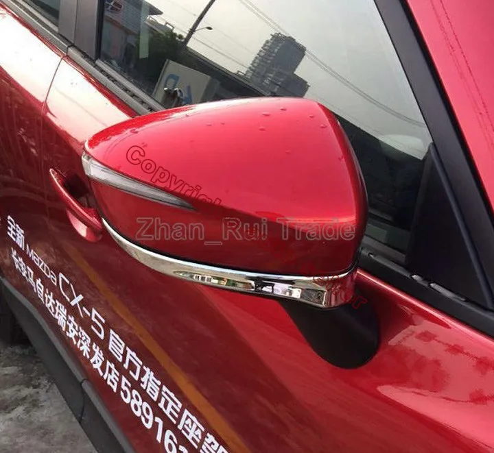 ABS Chrome Side Mirror Cover Trim below For Mazda CX 3 2015 2016 2017