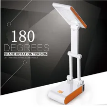Портативный перезаряжаемый светодиодный настольная лампа AC110v 220v 230v 240v 50/60hz складной светодиодный настольный светильник 2 уровень затемнения светодиодный настольная лампа