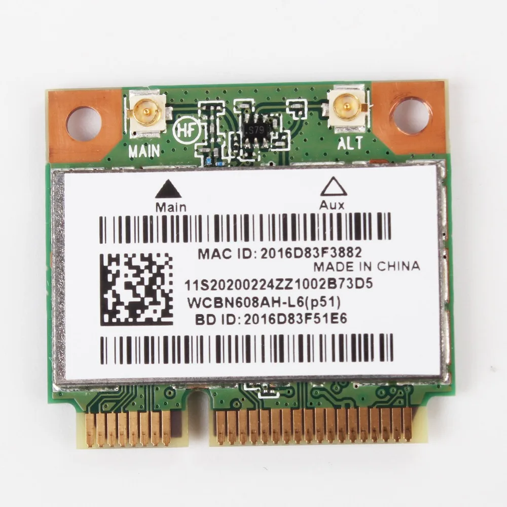 Беспроводная карта адаптера для Atheros AR5B225 AR9485 half Mini PCI-E WIFI bluetooth 4 0 Lenovo G400 G400S G500 G405