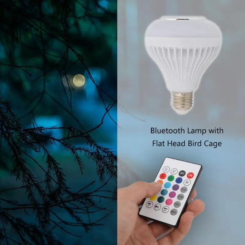 Светодиодный лампы E27 Smart Bluetooth музыка дистанционного Управление прожектор для вечеринок