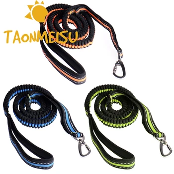 

New arrival Hands Free Dog Leash For Running Walking Hiking Elastic Bungee Dog Leash With Adjustable Waist Belt 3 Color