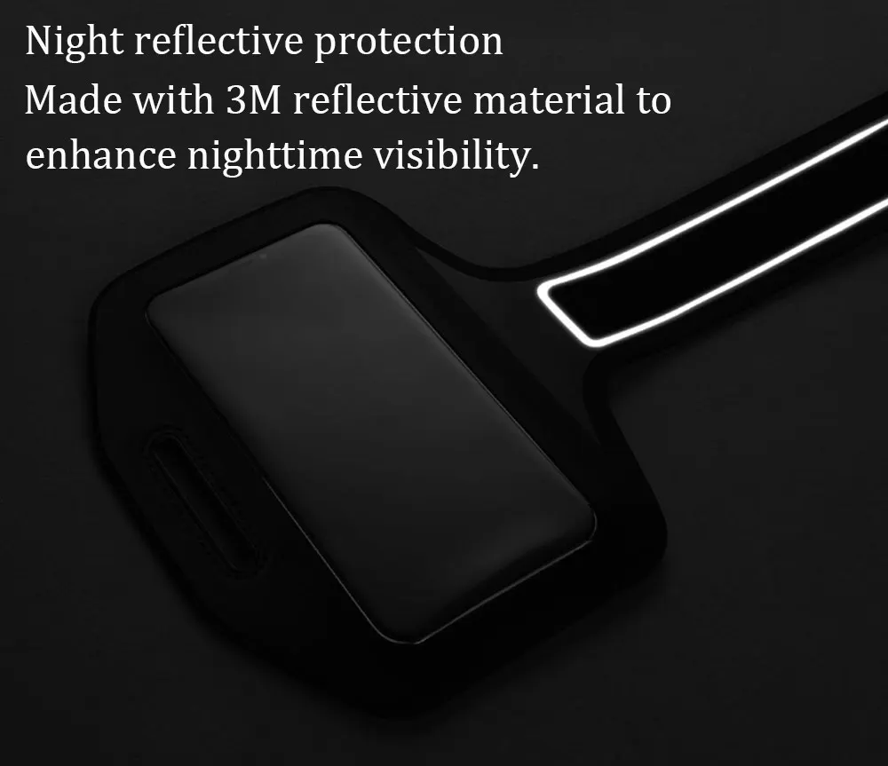 Xiaomi YUNMAI 6 Inch Waterproof Arm Bag Phone Holder Outdoor Sports Running Reflective Pouch For iPhone X (4)