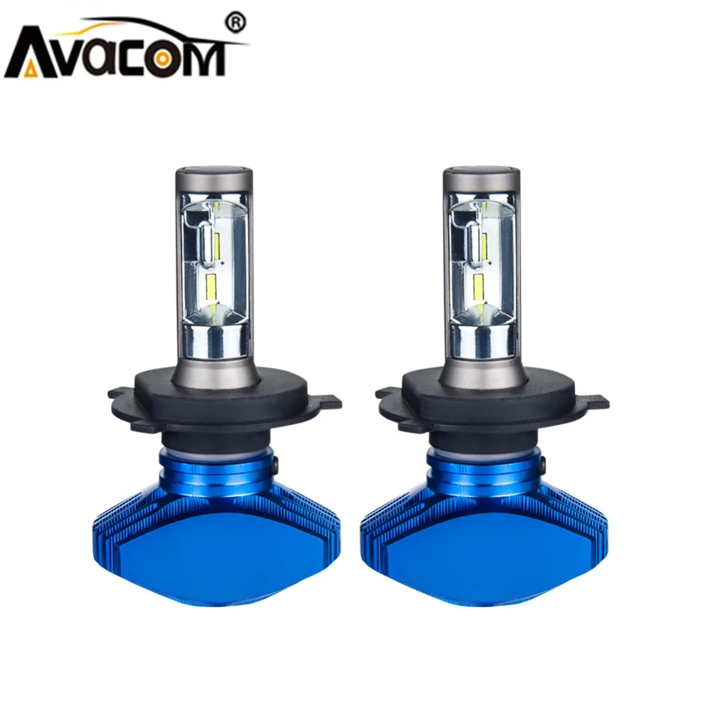 

Avacom 2Pcs LED H1 H7 Fanless Mini Car Bulb 12V H3 H4 9005/HB3 9006/HB4 HIR2 CSP 6500K White 80W 8000lm H4 H11/H8 LED Voiture