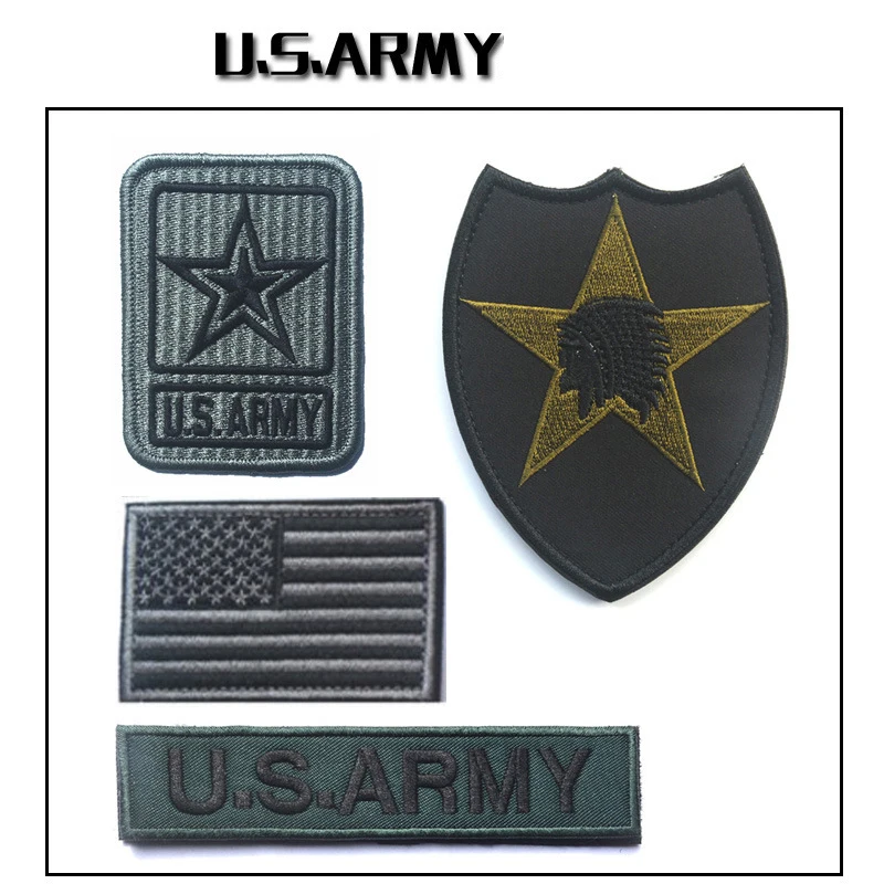 MAMAO 4 шт./лот USARMY камуфляж с вышивкой нашивки для поднятия боевого духа