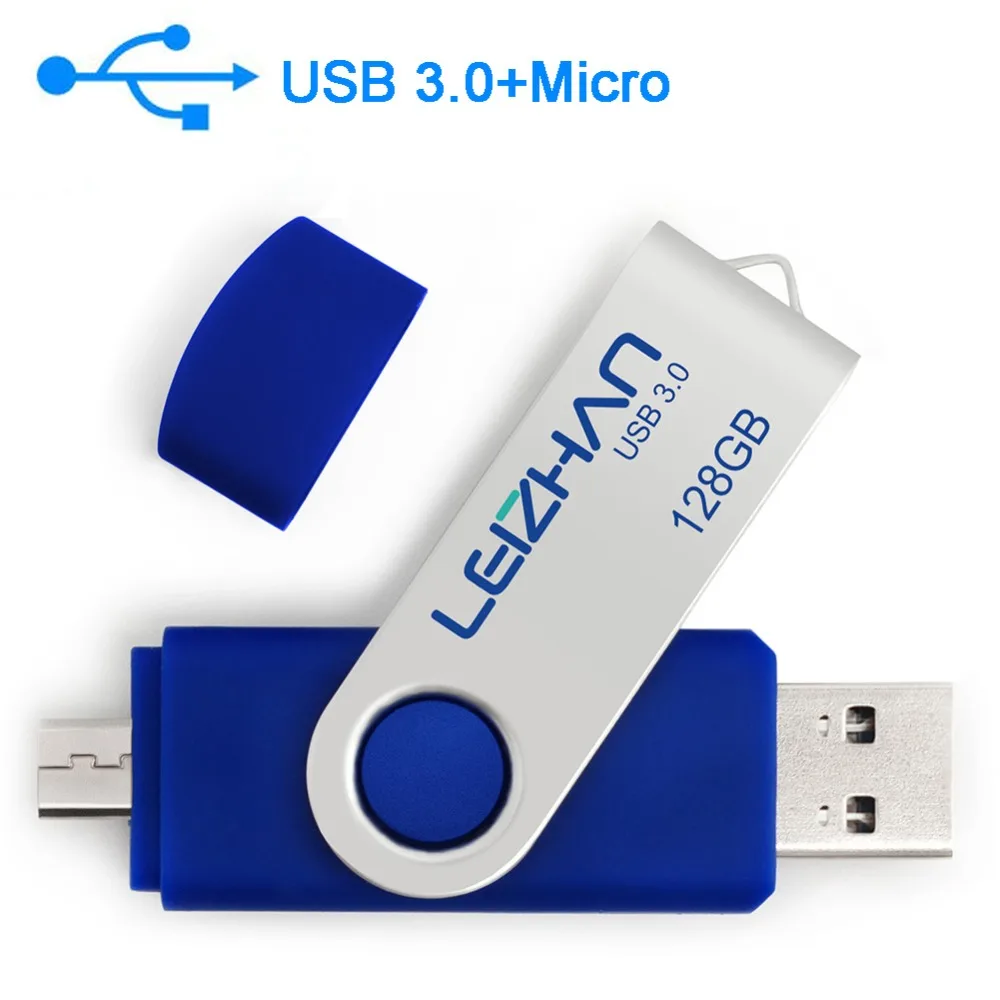 Leizhan usb 3,0 флеш-накопитель 128 Гб otg usb флеш-накопитель 8 ГБ 16 ГБ флеш-накопитель usb 32gig micro jump drive 64 Гб Подарочная Фотостудия