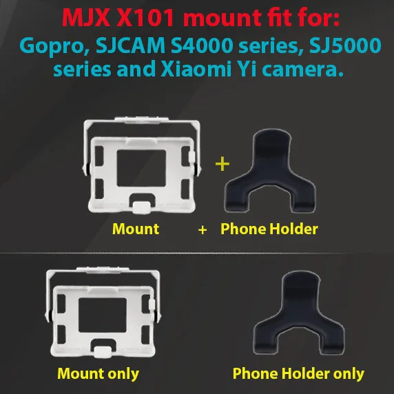 MJX X101 заказ Крепление камеры рамка для drone quadcopter подходит Gopro Перейти pro) SJCam Sj4000 SJ5000