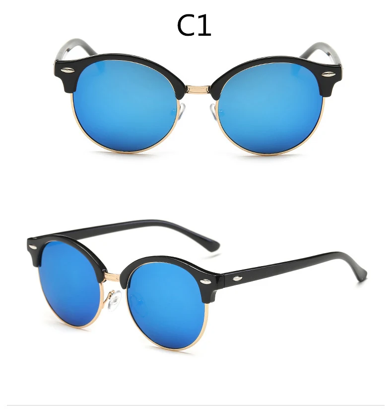 ASOUZ 2019 new round men's sunglasses UV400 fashion brand ladies glasses classic retro popular designer design driving sunglasses (6)