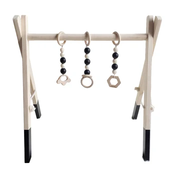 

1pc Baby Fitness Frame Wooden Educational Toddler Kids Activity Playing Equipment Fitness Rack