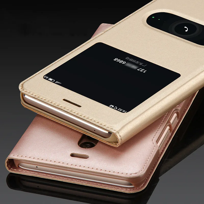 

WeeYRN Open Window PU Leather Flip Case For Meizu M6 note / M5 note Luxury View Phone Case Back Cover for Meizu M6/M6 note Funda